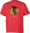 Chicago Blackhawks Reebok NHL Red Primary Logo T-Shirt