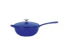 Mario Batali Cookware Classic Enamel Cast Iron Saucier - Cobalt