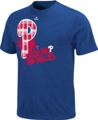 MLB Youth Philadelphia Phillies Bat Boy Deep Royal Short Sleeve Basic Tee By Majestic