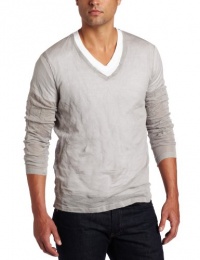 Calvin Klein Sportswear Men's Crinkle V-Neck Sweater