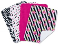 Trend Lab Set of 4 Burp Cloth, Zahara