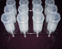 Push up Pop Container Acrylic Stand - Holds 12 Containers