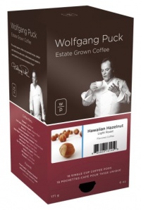 Wolfgang Puck Coffee, Hawaiian Hazelnut Flavored, 18-Count Pods (Pack of 3)