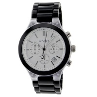 DKNY Chronograph Silver Dial Black Aluminum Ladies Watch NY8264