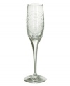 Finely etched with a interwoven design as classically tasteful as pearls on a string, the Precious crystal flute from Royal Doulton brings quiet glamour to champagne and strawberries. Mulitfaceted stem and flared base. 8 oz.