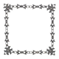 Give favorite photos the artful presentation they deserve. Dozens of hand-set Swarovski® crystals lend dramatic dimension and sparkle to this cast-pewter frame from Olivia Riegel.