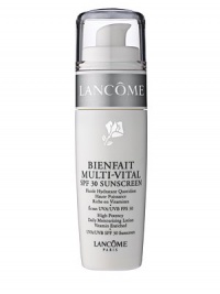 High Potency Daily Moisturizing Lotion. Vitamin Enriched UVA/UVB SPF 30 Sunscreen. Pure. Potent. Powerful. Your skin's daily source of vitamin enriched moisture and protection. This super-light daily lotion features vitamin enriched Vital-8, an exclusive complex of eight daily essentials, plus full spectrum UVA/UVB SPF 30 sunscreen.