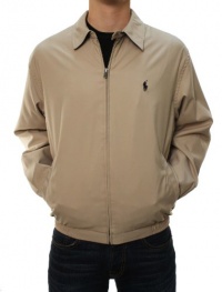 Polo Ralph Lauren Men's BI-Swing Windbreaker Full Zip Jacket Beige