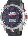 Tommy Hilfiger Men's 1790783 Sport Analog-Digital Black Ion-Plating Grey Silicon Watch