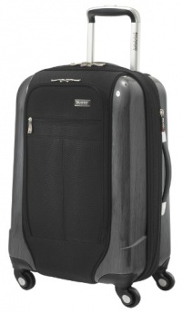 Ricardo Beverly Hills Luggage Crystal City 20 Inch Expandable Spinner Carry-on Bag, Black, Medium