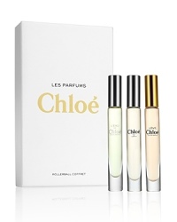 A fresh and feminine fragrance with an utterly innate sense of chic. This Rollerball trio includes a Chloe, Love Chloe, and L'eau de Chloe Rollerball, each 0.20 oz.