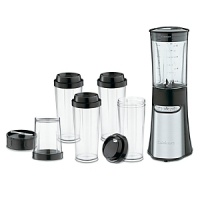 Make smoothies in a flash without sacrificing a lot of counter space with Cuisinart's compact blender. Four 16-oz. to-go cups allow you to take your creations with you anytime, anywhere.