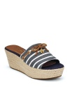 Sperry Top-Sider Women's Hillsboro Wedge,Navy Breton Stripe,6 US