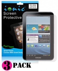 CrazyOnDigital Screen Protector Film Clear (Invisible) for Samsung Galaxy Tab 2 7.0 (3-pack)