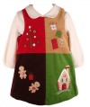 BT Kids Toddler Little Girls Brown Christmas Holiday Dress Girl 2T-6X