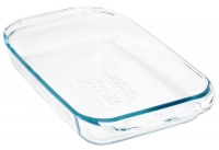 Pyrex Grip-Rite 2-Quart Oblong Baking Dish, Clear