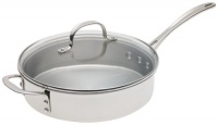 Calphalon Tri-Ply Stainless 3-Quart Sauté Pan with Glass Lid