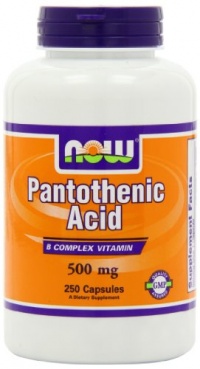 NOW Foods Pantothenic Acid 500mg, 250 Capsules