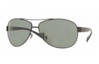 New Ray Ban RB3386 006/71 Oversized Aviator Matte Black/Gray-Green Lens 67mm Sunglasses