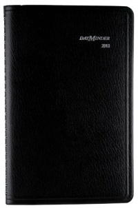 DayMinder Recycled Weekly Appointment Book, 5 x 8 Inches, Black, 2013 (G200-00)