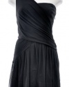 BCBGMAXAZRIA Silk and Tulle Dress Black