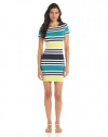 French Connection Women's Multi Jag Stripe Dress