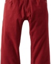 Wes and Willy Boys 2-7 Twill Jean, Red, 3T