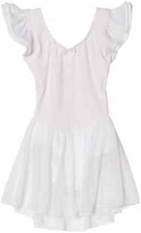 Capezio Girls 2-6x Flutter Sleeve Dress Leotard