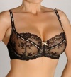 Elle Macpherson Intimates Artistry Full Busted Underwire Bra E76-564 32F/Jet