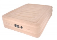 SimplySleeper SS-FL89Q Flocked Top & Side Raised Queen Air Bed (Elevated 18) w/ Built-in Electric Pump and Sure Grip Bottom