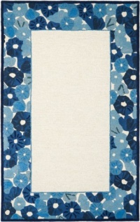 Area Rug 6x6 Round Contemporary Blue Color - Safavieh Martha Stewart Rug from RugPal