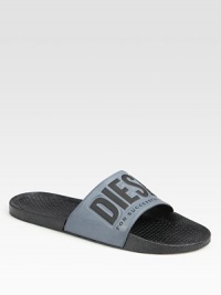 Step into summer fun with ease in these comfortable slides with logo detail.Rubber upperRubber/synthetic soleMade in Italy