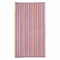 Whether you're taking a trip to the beach or lounging poolside, the Sahara beach towel adds vibrant stripes and colorful pop to your fun-in-the-sun activities.