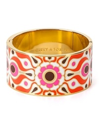 We're wearing bangles by the armful this season. And this bold, printed style from kate spade new york will make a standout addition to any stack.