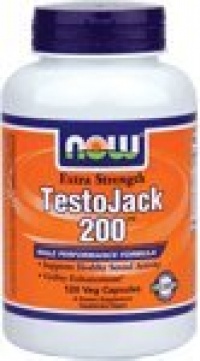 TestoJack 200 Extra Strength Now Foods 120 VCaps