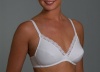 100% Cotton Lightly Lined Soft Cup 2-Pack White/White 34A