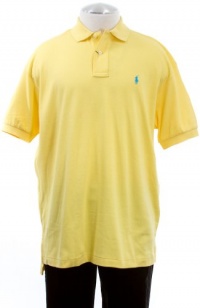 Polo By Ralph Lauren Yellow Cotton Interlock Classic Fit Short Sleeve Polo Shirt Large