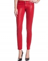 GUESS Brittney Ankle Skinny Coated Jeans, COATED HEARTACHE RED (29)