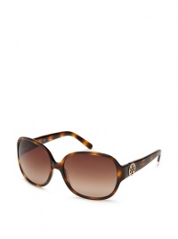 Tory Burch Women's Logo Temple Sunglasses, Tortoise