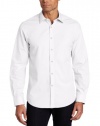 Dockers Men's French Placket Long Sleeve Stain Defender Shirt