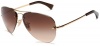 Ray-Ban RB3449 Aviator Sunglasses 59 mm, Non-Polarized, Arista/Brown Gradient