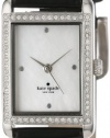 Kate Spade New York Women's 1YRU0067 Black Strap Crystal Bezel Waldorf Watch