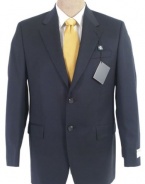 Ralph Lauren Mens 2B Solid Navy Blue Wool Sport Coat Jacket