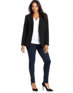 Calvin Klein Women's Plus-Size 1 Button Jacket