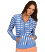 Juicy Couture Tradewinds Stripe Terry Hoodie