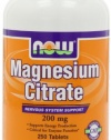 Now Foods Magnesium Citrate 200mg,  250 Tablets