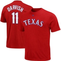 Yu Darvish Texas Rangers Youth Red #11 Name & Number T-Shirt