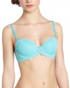 Wacoal Women's Seduction Demi Contour Bra, Blue Radiance, 36D