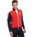 Score big in your casual wardrobe. This track jacket from Puma is always a winning look. (Clearance)