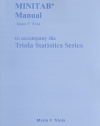 Minitab Manual for the Triola Statistics Series